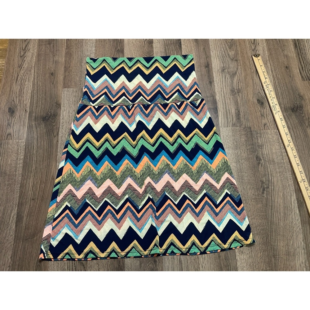 WISH Skirt, Women's Size Large, Multicolor, Herringbone, Pull On, A-line